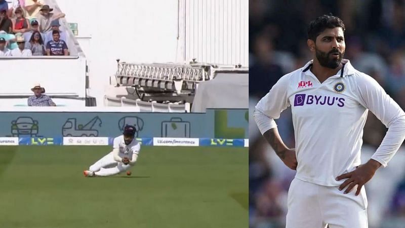 Mohammed Siraj (L) dropped a crucial catch of Ravindra Jadeja&#039;s bowling.