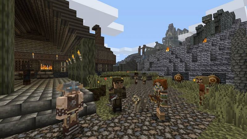 Skyrim downloadable mod (Image via Minecraft)