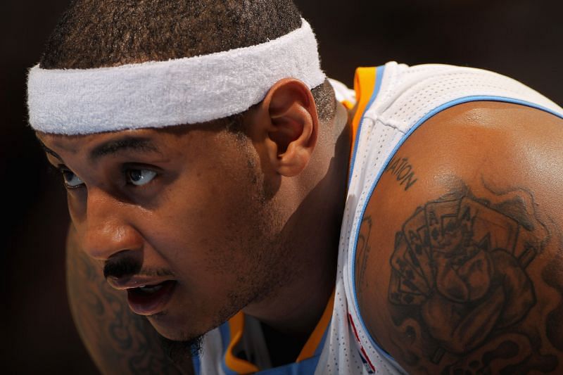 Carmelo Anthony stays locked in during the Denver Nuggets game