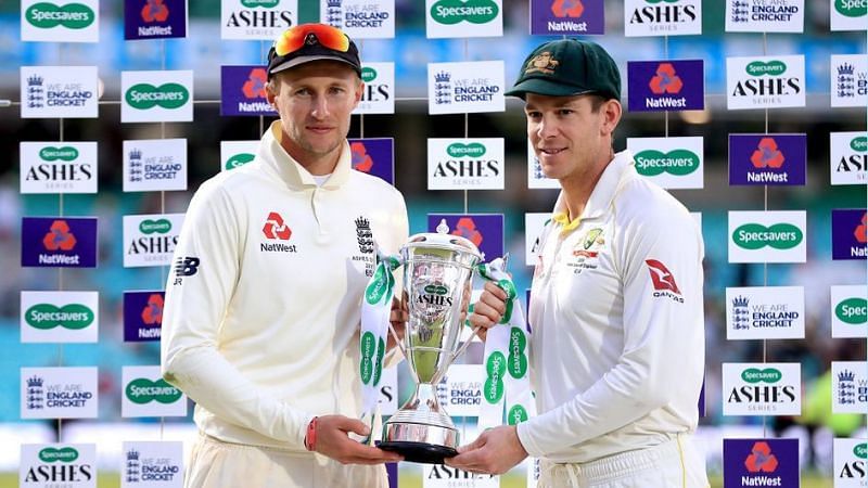 Joe Root et Tim Paine.  (Crédits image : Twitter)