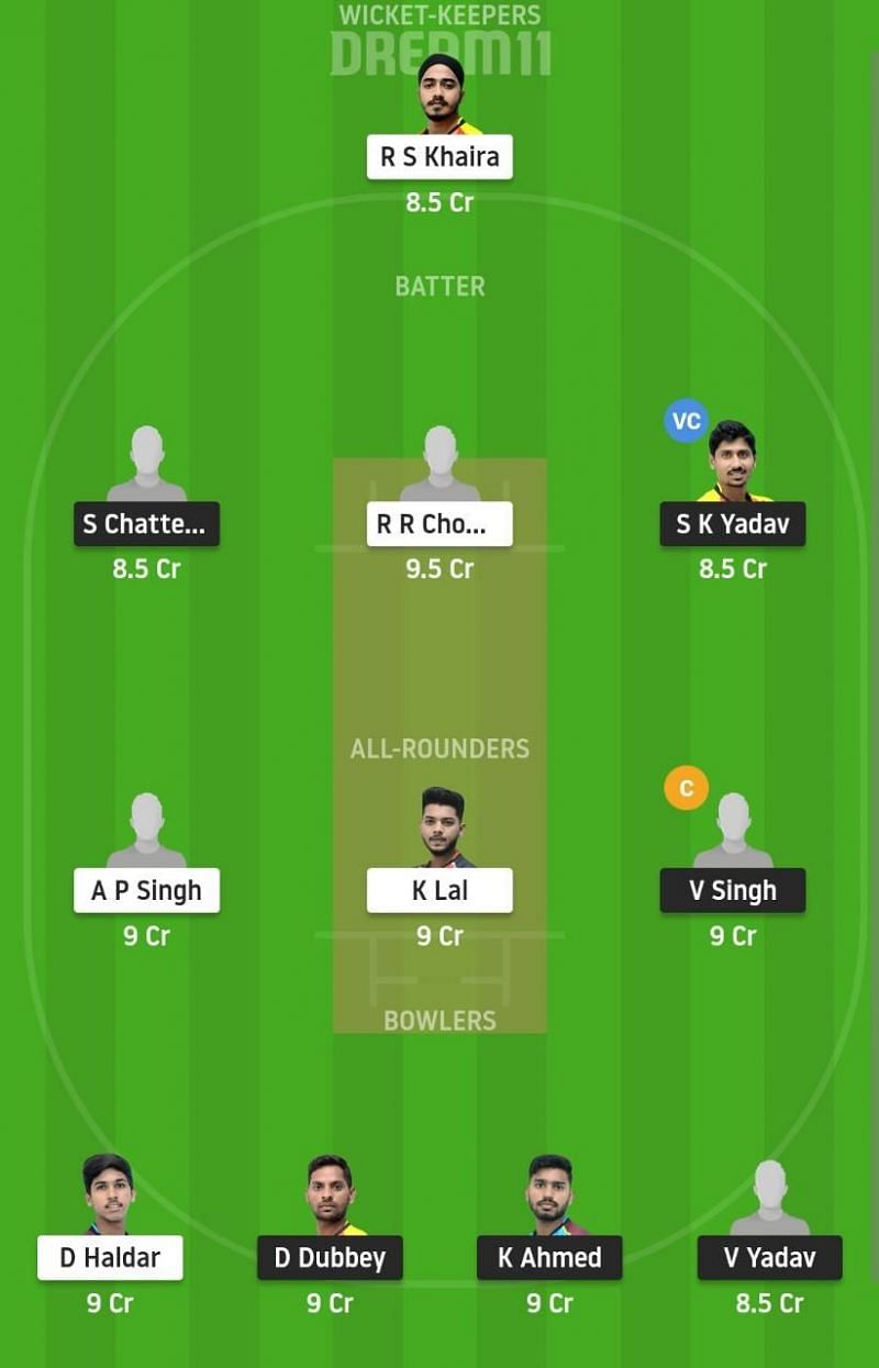 BB vs KH Dream11 Fantasy Suggestion #2