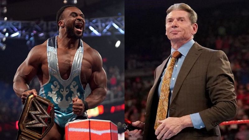 New WWE Champion Big E (left); Vince McMahon (right)