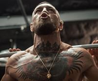 Conor McGregor appears to be doing weighted squats less than 60 days after surgery