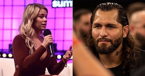 Paige VanZant (left) and Jorge Masvidal (right) [Image credits: @gamebredfighter on Instagram]