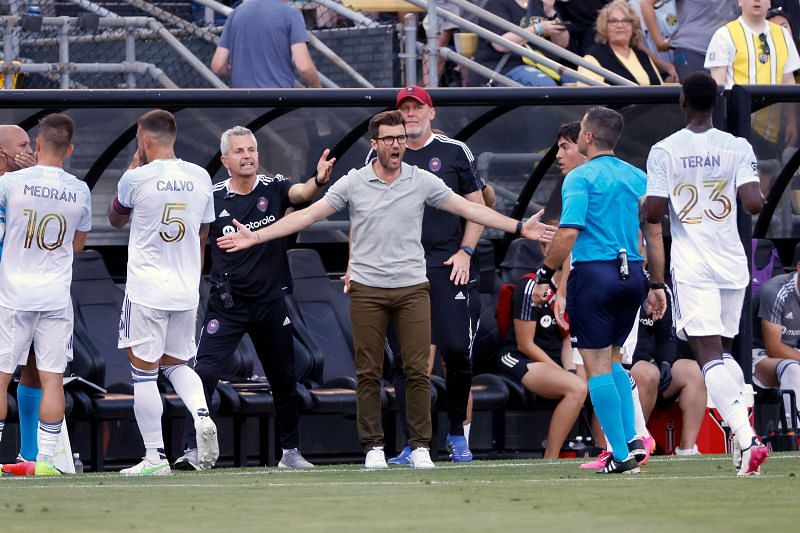 : Head coach Raphael Wicky of the Chicago Fire FC