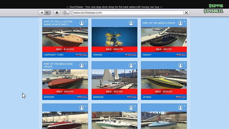 Top 5 best vehicles to buy from DockTease in GTA Online (Image via Sportskeeda)