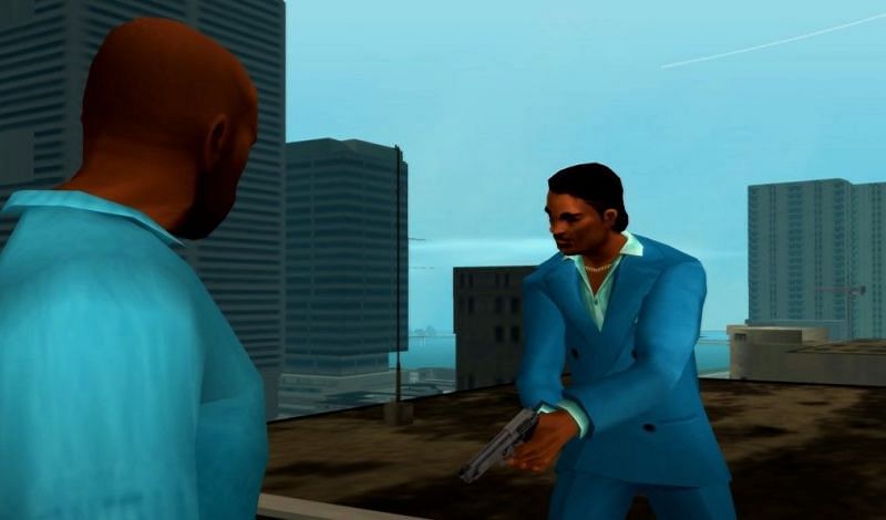 Victor Vance speaking to Lance Vance (Image via Rockstar Games)