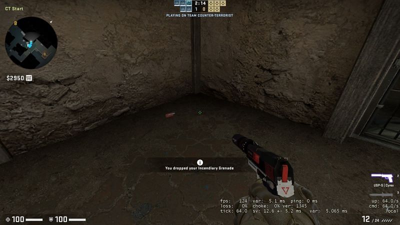 Users can pass over grenades to teammates (Image via Valve)
