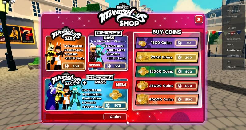 Roblox Miraculous RP Codes (September 2023): Free coins and more