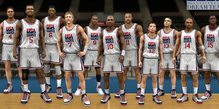 The Dream Team as shown in NBA 2K13 [Source: screenrant]