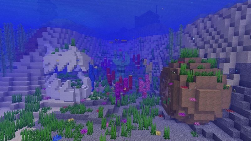 Exploring oceans (Image via MasterPencil/Minecraft)