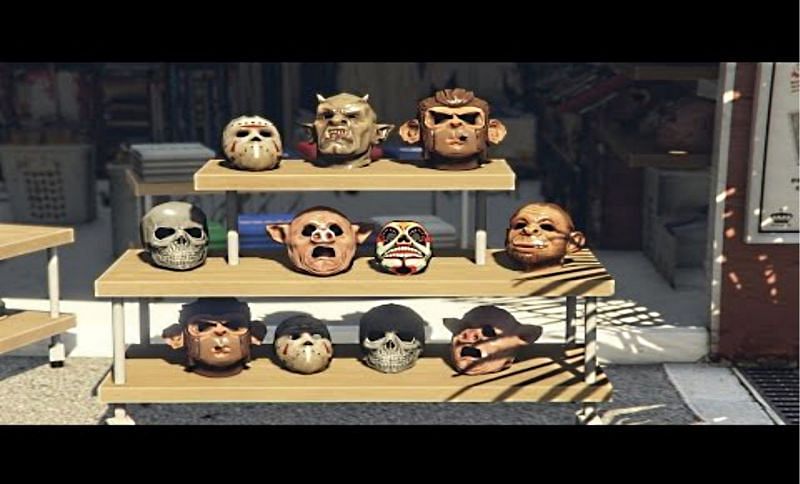These are a few examples of available masks (Image via Rockstar Games)