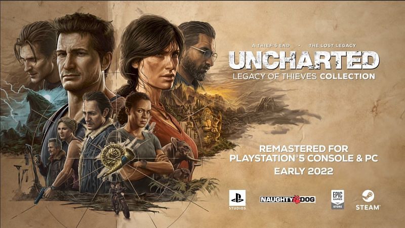 Uncharted Legacy of Thieves Collection coming to PC and PS5 in early 2022. (Image via PlayStation Studios)