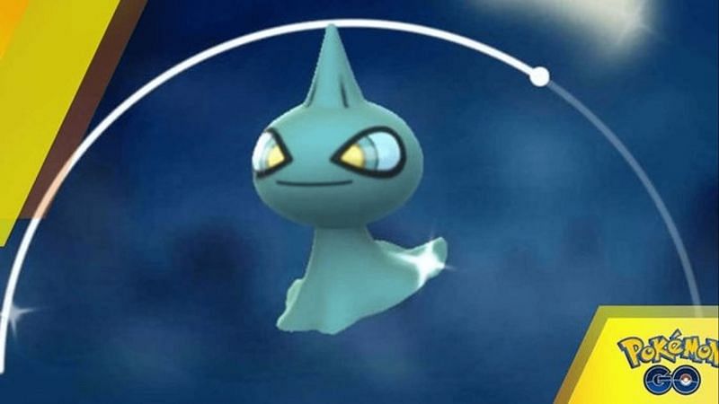A shiny Shuppet as it appears in Pokemon GO (Image via Niantic)
