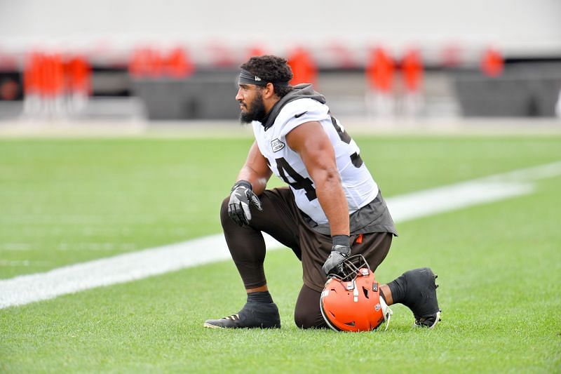 Olivier Vernon during the Cleveland Browns Training Camp