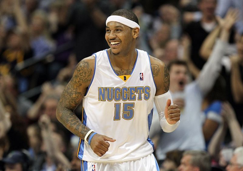 Carmelo Anthony in action for the Denver Nuggets