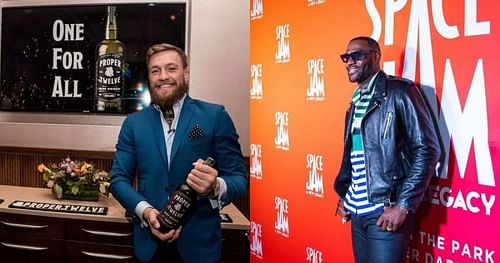 Conor McGregor (L) and LeBron James (R) via Instagram @thenotoriousmma and @kingjames