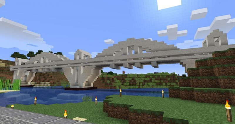 Quartz pathway (Image via Minecraft)