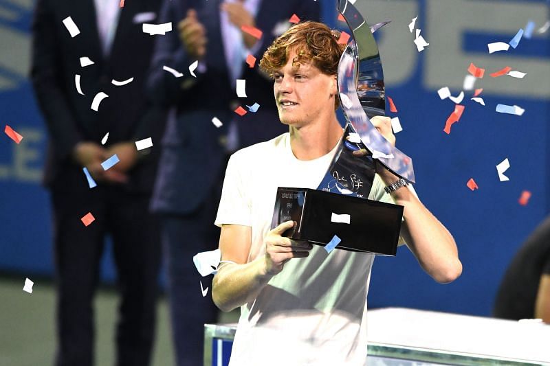 Jannik Sinner became the youngest player to win an ATP 500 title earlier this month