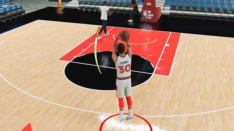 NBA 2K22 Shot Meter with Stephen Curry [Source: Gamer Tweak]