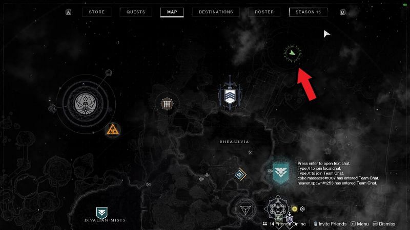 Fifth Atlas Skew location in Dreaming City (Image via Destiny 2)