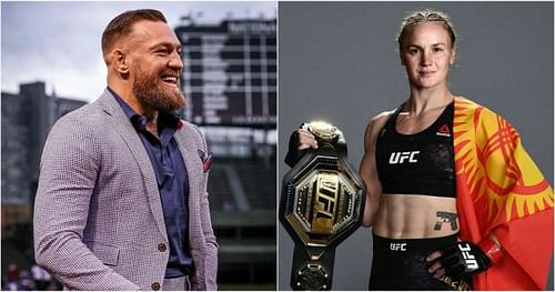 Conor McGregor (left) and Valentina Shevchenko (right) Image Credit: @thenotoriousmma & @bulletvalentina