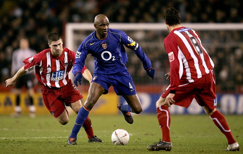 Vieira in action for Arsenal