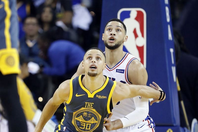 Ben Simmons and Stephen Curry in 2019 [Source: Golden State of Mind]