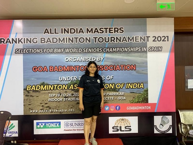 Anamika Durgapurohit of CAG qualified for the 45 plus mixed doubles with Deepak Saxena
