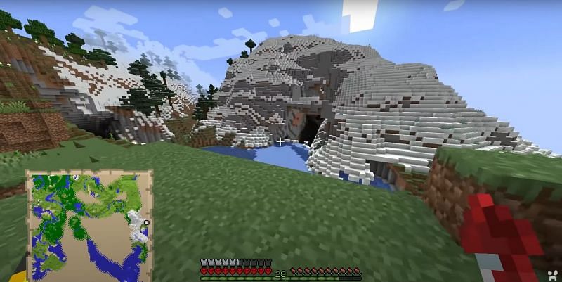 Upcoming cliff generation (Image via Wattles on YouTube)