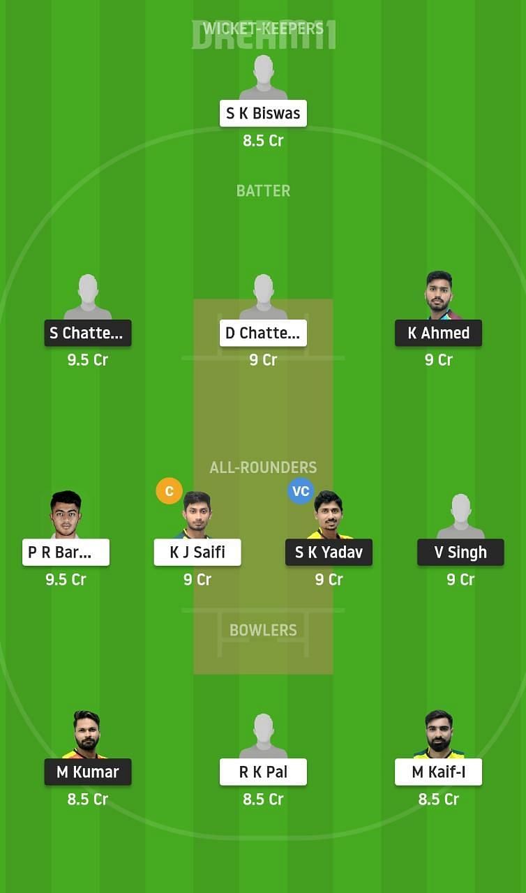 BB vs KB Dream11 Fantasy Suggestion #1