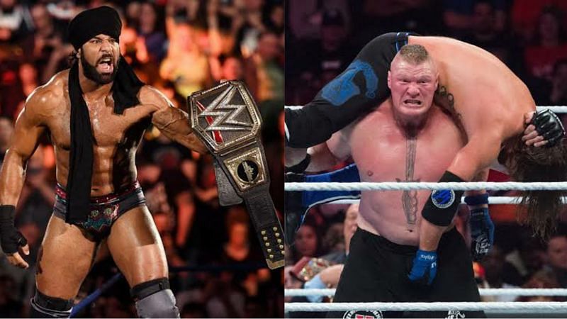 Jinder Mahal and Brock Lesnar - Two former WWE Champions.