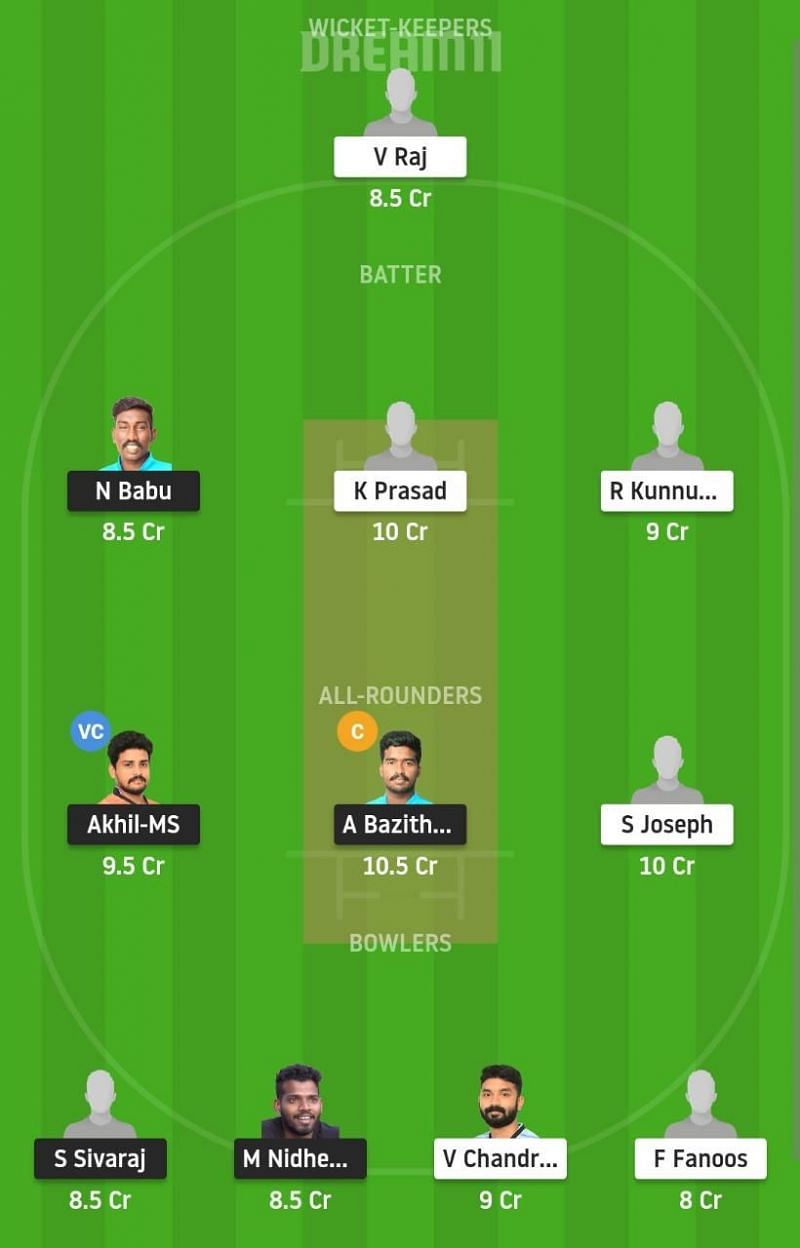 TRC vs MTC Dream11 Fantasy Suggestion #1 - KCA Club Championship