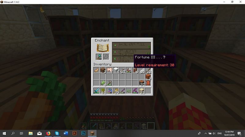 Minecraft Fortune enchantment (Image via Reddit)