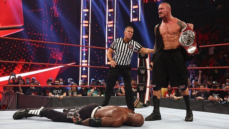 Randy Orton failed to win the WWE Championship from Bobby Lashley on RAW