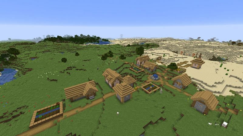 The Overworld (Image via Minecraft)