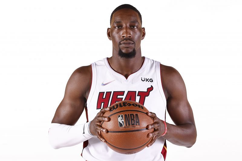 Bam Adebayo (#13) of the Miami Heat