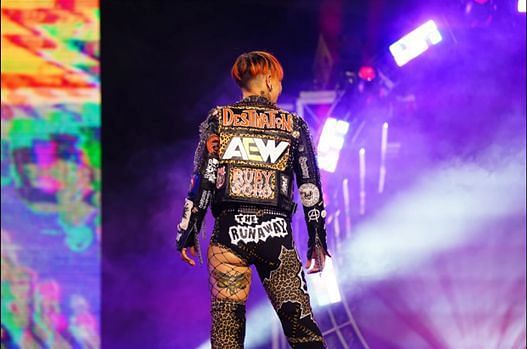Ruby Soho arrived with her signature Punk look at AEW All Out