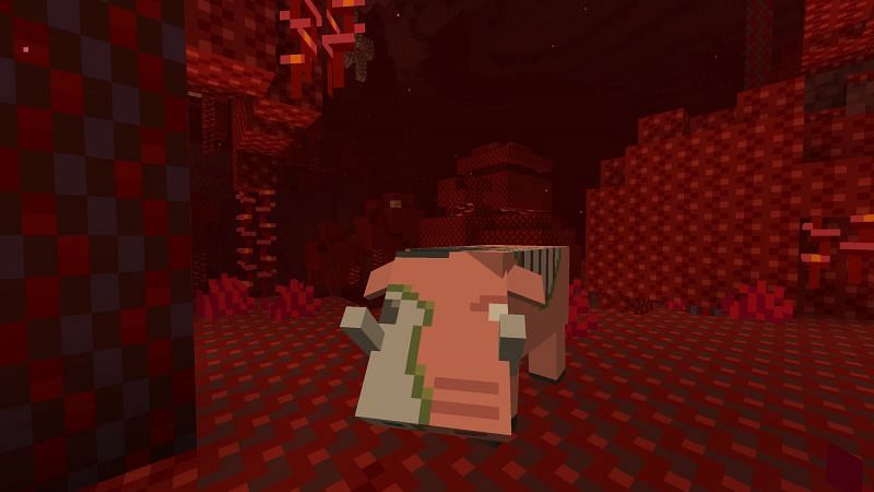 Zoglin mob in the Nether (Image via Minecraft)