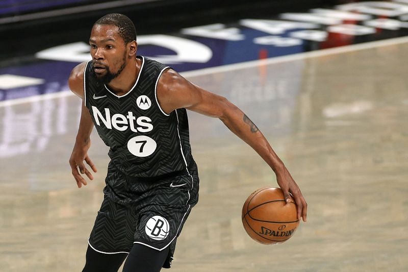 Kevin Durant in action during an NBA game.