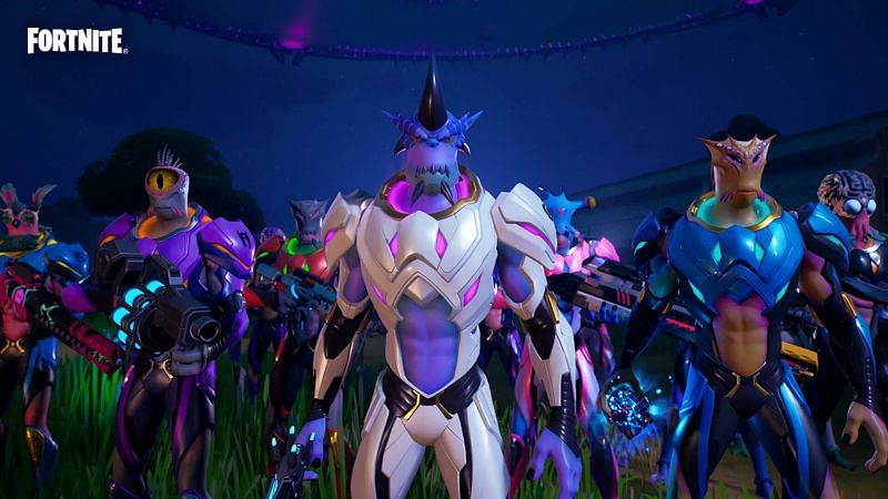 The Kymera skin in Fortnite has a lot of customizable options, but players need to collect alien artifacts to unlock them (Image via Epic Games)