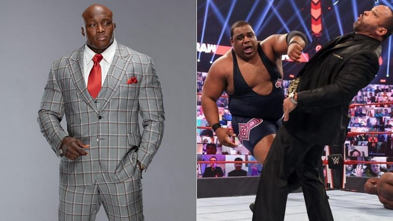Bobby Lashley (left); Keith Lee and MVP (right)