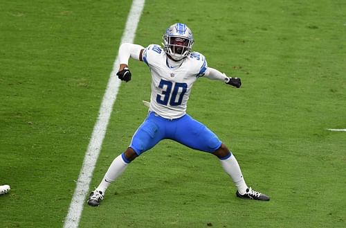 Jeff Okudah of the Detroit Lions in happier times