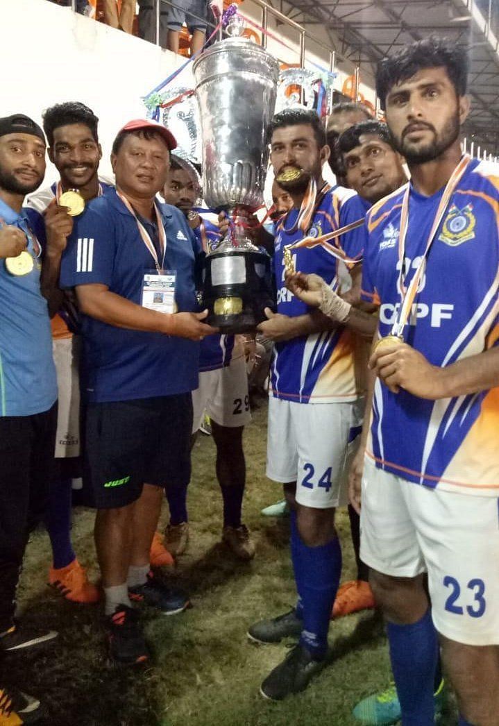 CRPF football team won the All India Police Football Championship back in 2019. (Image: CRPF)