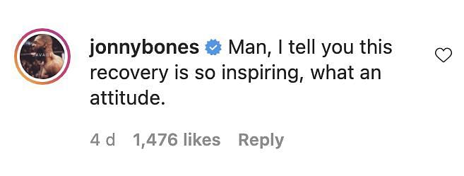 Jon Jones commented on the post where Conor McGregor was seen lifting heavy weights. 