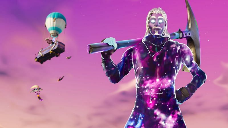 The Fortnite x Samsung collaboration rolled out the Galaxy skin (Image via Samsung)