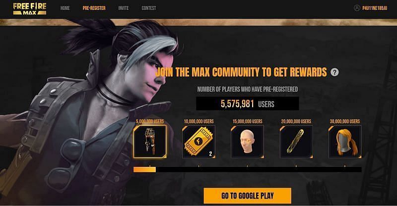 The pre-registrations for Free Fire Max have crossed the 17-million mark (Image via Garena)