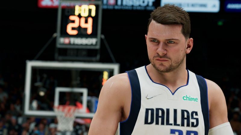 Dallas Mavericks star Luka Doncic&#039;s character in NBA 2K22