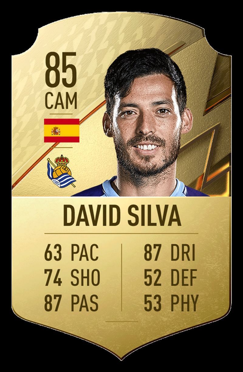 David Silva may be aging, but his numbers aren&#039;t (Image via EA Sports - FIFA 22)