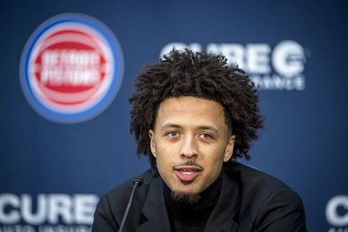 Detroit Pistons Introduce First NBA Draft First Overall Pick Cade Cunningham